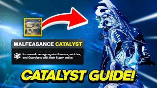 Malfeasance Catalyst Guide How To Get It  Destiny 2 Season of The Deep [upl. by Jeremy]