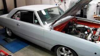 68 Dodge Dart Turbo 318 Dyno Pull Mopar [upl. by Ylrebme204]