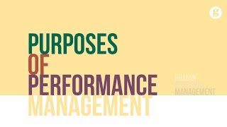 Purposes of Performance Management [upl. by Manvel]