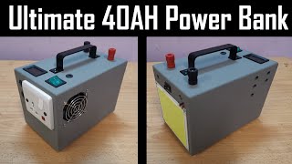 Ultimate 40AH Power Bank for Camping  18650  MakerMan [upl. by Dirk]