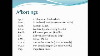 Steducentre Afrikaans L25 Afkortings [upl. by Saturday111]