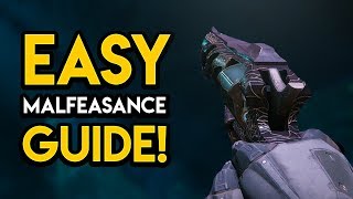 Destiny 2 Forsaken  EASY MALFEASANCE GUIDE [upl. by Sabu350]