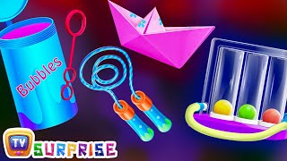 Surprise Eggs Nursery Rhymes Toys  Learn How To Swim for Kids With Cutians  ChuChu TV Egg Surprise [upl. by Tristram]