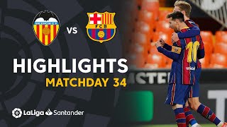 Highlights Valencia CF vs FC Barcelona 23 [upl. by Harriot90]