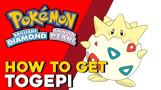 Pokemon Brilliant Diamond amp Shining Pearl How To Get Togepi Pokemon BDSP [upl. by Aiyekal]