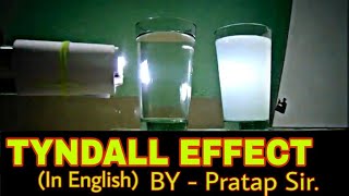 Tyndall Effect Experiment  In English [upl. by Lyda]