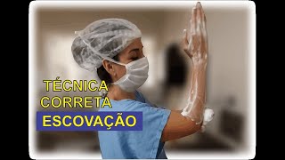 Técnica Correta de ESCOVAÇÃO  INSTRUMENTAÇÃO CIRURGICA [upl. by Hatti111]