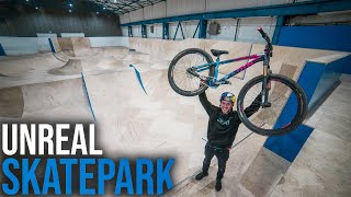 DIRT JUMP BIKE WITH PRO BMX RIDERS AT THIS UNREAL SKATEPARK [upl. by Buehrer]