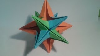 Como hacer una estrella de 12 puntas origami [upl. by Skyla]