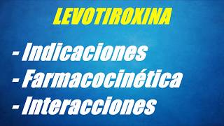 Levotiroxina EUTIROX  Farmacología [upl. by Treble985]