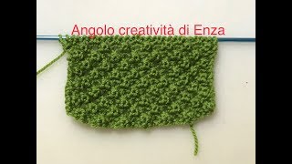 Punto nocciolina ai ferri Tutorial maglia facile [upl. by Eleon]