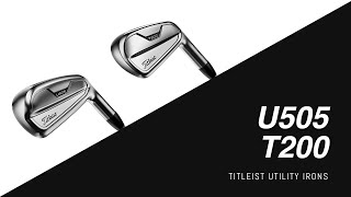 Titleist U505 amp T200 Utility Irons Review [upl. by Annayek]