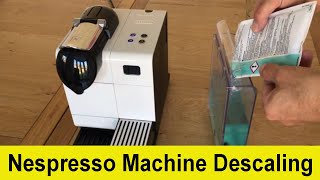 How to descale your Delonghi Nespresso Lattissima coffee machine [upl. by Ginni]