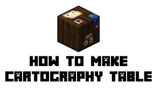 Minecraft Survival How to Make Cartography Table [upl. by Derf665]