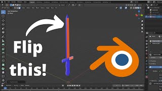 How to Flip Face Orientation  Flip Normals  Blender 29 Tutorial [upl. by Nolitta]