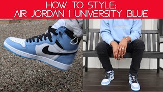 How to Style Air Jordan 1 University Blue [upl. by Heigl]