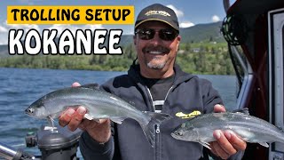 KOKANEE TROLLING SETUP EXPLAINED  Fishing with Rod [upl. by Barth]