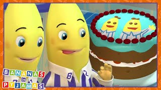 Lets BAKE Bananas  Cartoons for Kids  Bananas In Pyjamas [upl. by Enoitna]