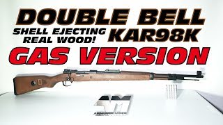 DOUBLE BELL KAR98K  GAS POWERED  SHELL EJECTING  REAL WOOD  Airsoft Unboxing [upl. by Nirak]