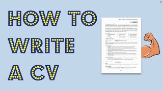 How to write a CV Get noticed by employers [upl. by Namilus98]