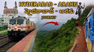 Hyderabad to araku full train journey  araku trip details  araku train journey arakutrip [upl. by Oneal]