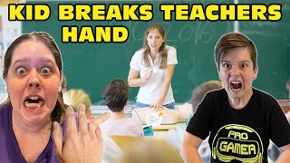 Kid Breaks Teachers Hand During Argument On Camera  GETS EXPELLED Original [upl. by Kenley127]