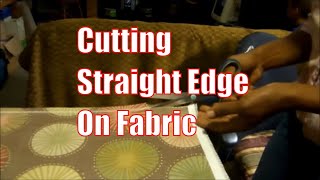 How To Cut a Straight Edge on Fabric [upl. by Helban]