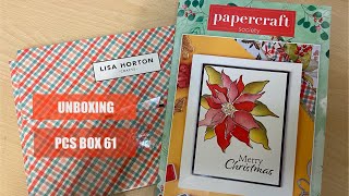 Unboxing Papercraft Society Box 61  Lisa Horton  CraftStashcoukTV [upl. by Daveen249]