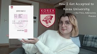 Korea University FULL Application Process  Undergraduate Documents Essays Etc  CΛTHY ❤ [upl. by Septima]