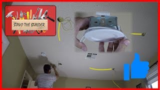 Como Instalar luces de techo Empotrables  LED spotlight wiring [upl. by Amitaf69]