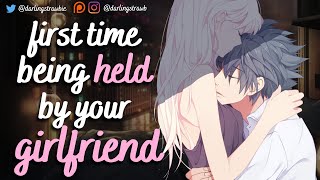 first time being held by your girlfriend 💞 F4M comfort asmr audio sweet cuddles rain [upl. by Siuqram]