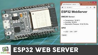 ESP32 Web Server Tutorial with a BME280 Sensor [upl. by Nalliuq]