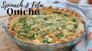 Spinach and Feta Quiche [upl. by Rossy]