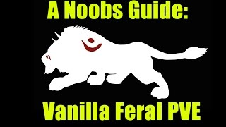 A Noobs Guide Classic WoW Feral Druid PVE Dps [upl. by Eyahsal]