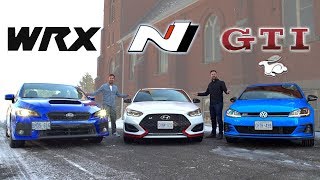 2019 Veloster N vs Golf GTI vs Subaru WRX  The 30K Question [upl. by Akcirre]