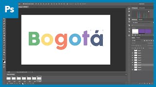 Hacer GIF de TEXTO en Photoshop CC [upl. by Fasta968]