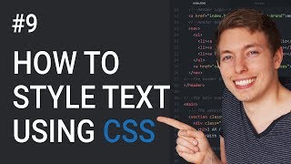 9 CSS Text Styling Tutorial  Basics of CSS  Learn HTML and CSS  Learn HTML amp CSS Full Course [upl. by Harod]