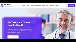 Medilink  Health amp Medical WordPress Theme  Clinic Hospital and Medical Shop Theme [upl. by Ichabod]