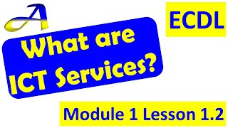 ICT Services Lesson 12 ECDLICDL Module 1 Computer essentials Computers and Devices [upl. by Lienaj922]