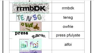 How to Type Captcha Entry Demo Video 2017 [upl. by Bridie]