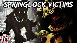 Top 10 Scary FNAF Springlock Victims [upl. by Zurn]