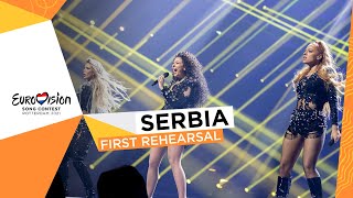 Hurricane  Loco Loco  First Rehearsal  Serbia 🇷🇸  Eurovision 2021 [upl. by Enelad113]