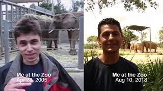 Me at the Zoo Challenge Split Screen [upl. by Aniuqaoj986]