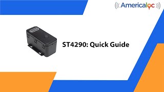 Americaloc ST4290L Quick Guide [upl. by Franza]