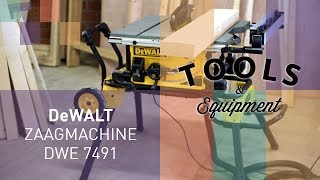 BouwTotaal Tools amp Equipment met DeWalt zaagmachine DWE 7491 [upl. by Aroved]