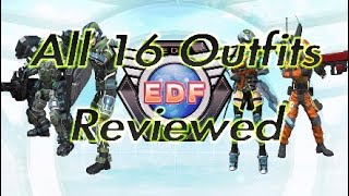 Earth Defense Force 6 quotAll 16 Outfits Reviewedquot [upl. by Paulette]