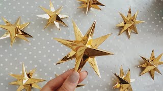 DIY ♡ Estrellas de papel ♡ súper fácil  Erandy Paz [upl. by Eila]