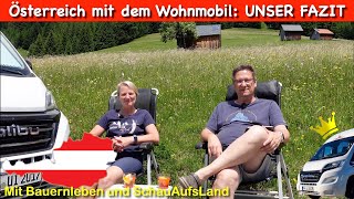 Österreich mit dem Wohnmobil Unser Fazit [upl. by Davon]