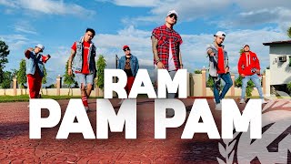 RAM PAM PAM by Natti Natasha ft Becky G  Zumba  Cumbiaton  TML Crew Kramer Pastrana [upl. by Onaicram]