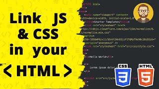 How to add CSS amp Javascript to your HTML [upl. by Iddo]